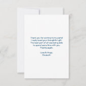 クマキスをするカワイイとかわいいありがとう サンキューカード (裏面)