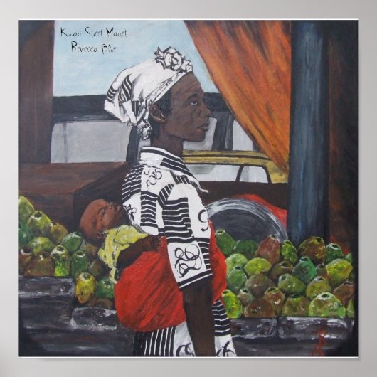 クマシ通り市場 ポスター (正面)