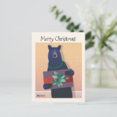 💕クマネックレスを着るとプレゼントが贈られる ポストカード (スタンド正面)