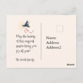 💕クマネックレスを着るとプレゼントが贈られる ポストカード (裏面)