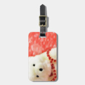 クマハートとバレンタインデーへの愛 ラゲッジタグ (正面縦)