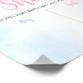 クマバルーン性別発表サイン ポスター (角)