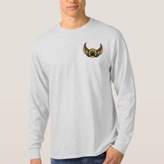 クマプライド旗はルールの前翼を持つ Tシャツ (正面)