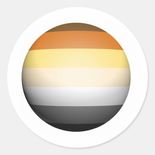 クマプライド球 ラウンドシール (正面)