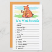 クマベビーの単語スクランブルゲーム (正面/裏面)