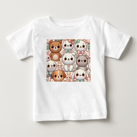 クマベビー服 ベビーTシャツ (正面)