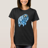 クマムシ ウォターベア ブルー レッドネック クマムシ Tシャツ (正面)