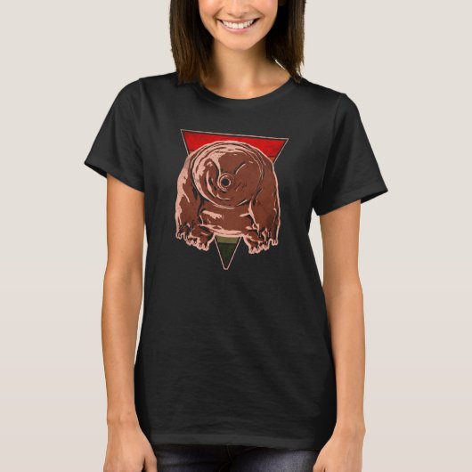 クマムシ タルディグレード 苔 コケ 微小動物 1 Tシャツ (正面)