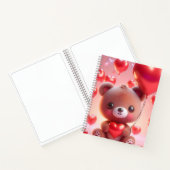 クマモダンとハートを持つビジネス用ノートブック ノートブック (内部)