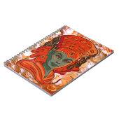 クマリ女性顔 ノートブック (左側)