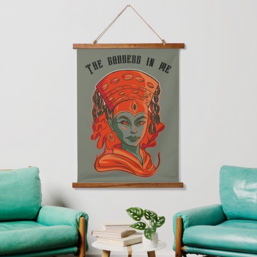 クマリ – 私の女神 吊り下げ型タペストリー (リビング)