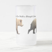 クマ付きのフロステッド·マグ フロストグラスビールジョッキ (中央)