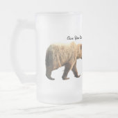 クマ付きのフロステッド·マグ フロストグラスビールジョッキ (左)