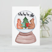 クマ付きスノーグローブ シーズンカード (スタンド正面)