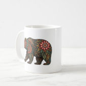 クマ付きマグカップデザイン コーヒーマグカップ (正面左)
