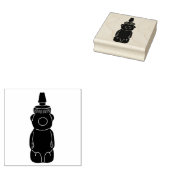 クマ型ハニースクイズボトルビケパー ラバースタンプ (押印)