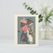 『クマ夫婦』ヴィンテージはがき ポストカード (スタンド正面)