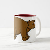 クマ好きな方のためのコーヒーマグ ツートーンマグカップ (正面右)