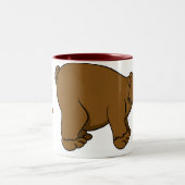 クマ好きな方のためのコーヒーマグ ツートーンマグカップ (中央)
