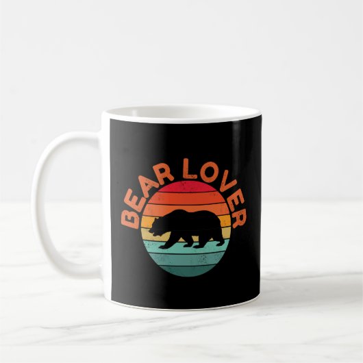 クマ好き コーヒーマグカップ (左)