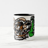 クマ好き ツートーンマグカップ (中央)