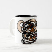 クマ好き ツートーンマグカップ (正面左)