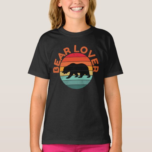 クマ好き Tシャツ (正面)