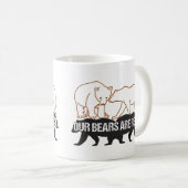 クマ実在は.w コーヒーマグカップ (正面右)