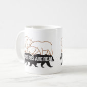 クマ実在は.w コーヒーマグカップ (正面左)