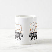 クマ実在は.w コーヒーマグカップ (中央)