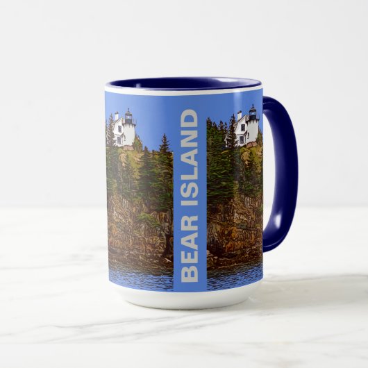 クマ島 マグカップ (正面右)