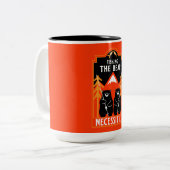 クマ必需品魚釣り ツートーンマグカップ (正面左)