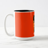 クマ必需品魚釣り ツートーンマグカップ (左)