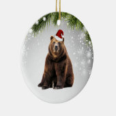 クマ恋人の大人の子供のためのクマのクリスマスギフト セラミックオーナメント (右)