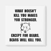 クマ殺し マグネット (正面)