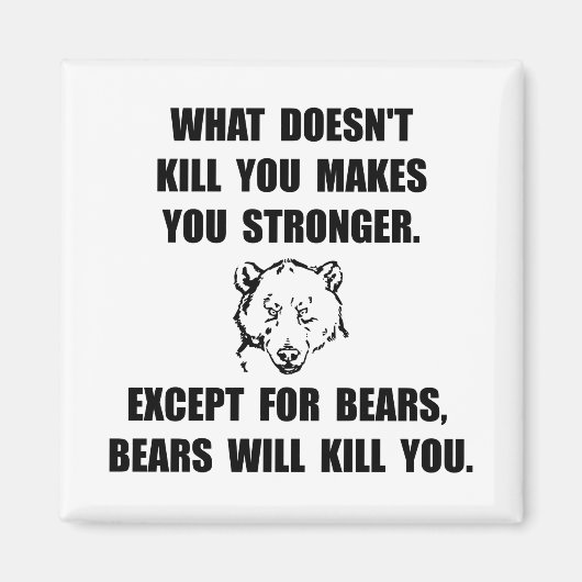 クマ殺し マグネット (正面)