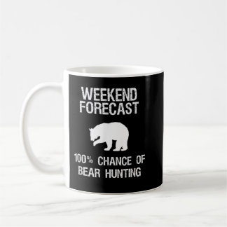クマ狩りギフトおもしろい- Hunter Weekend Forecast コーヒーマグカップ