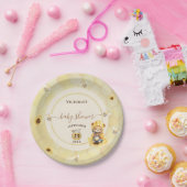 クマ甘い蜂蜜ビーベビーシャワー ペーパープレート (パーティー)
