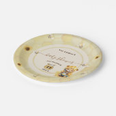 クマ甘い蜂蜜ビーベビーシャワー ペーパープレート (アングル)