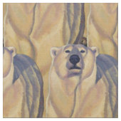 クマ生地ポーラベアアート生地カスタマイズ可能 ファブリック (クローズアップ)