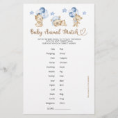 クマ男の子のシャワー赤ちゃん動物の試合 (正面)