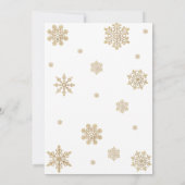 クマ真冬の赤ちゃんシャワーを待つ 招待状 (裏面)