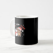 クマ私は雪かわいい雪だるま雪パン コーヒーマグカップ (正面左)