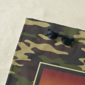 クマ立ち迷彩柄ビーチタオル ビーチタオル (インサイチュ)