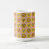 クマ衣服タイパターン コーヒーマグカップ (中央)