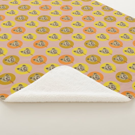 クマ衣服タイパターン シェルパブランケット (3/4)