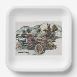 クマ表現 ペーパープレート