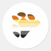 クマ記号 ラウンドシール (正面)