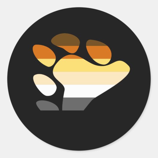 クマ記号 ラウンドシール (正面)