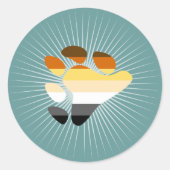 クマ記号 ラウンドシール (正面)